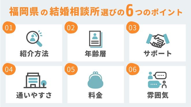 福岡県の結婚相談所を選ぶポイント