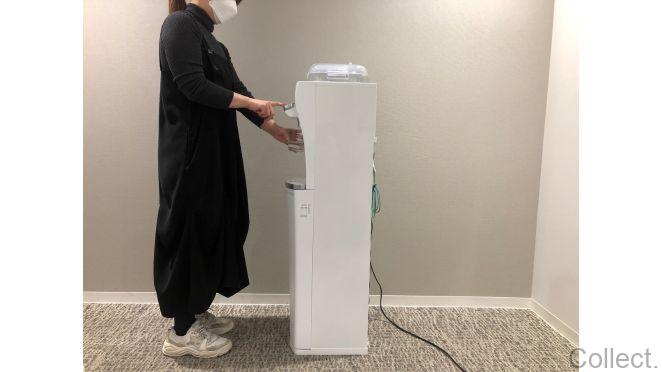 楽な姿勢で給水できる高さ