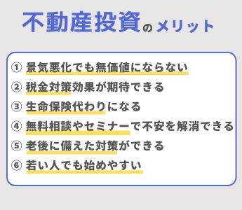 不動産投資のメリット