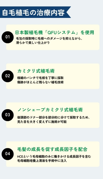 カミノクリニックの治療内容