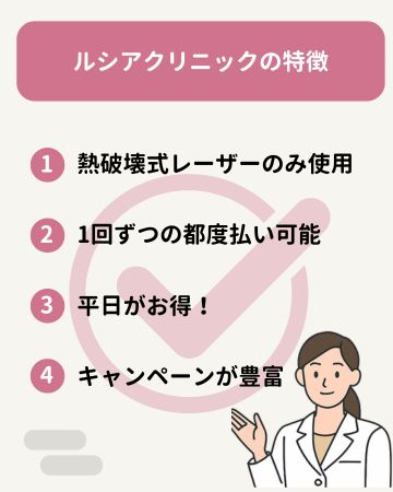 ルシアクリニックの特徴