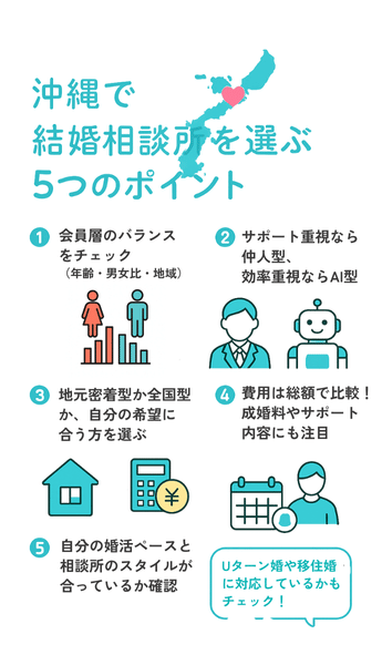 結婚相談所の選び方【沖縄で失敗しないための5つの視点