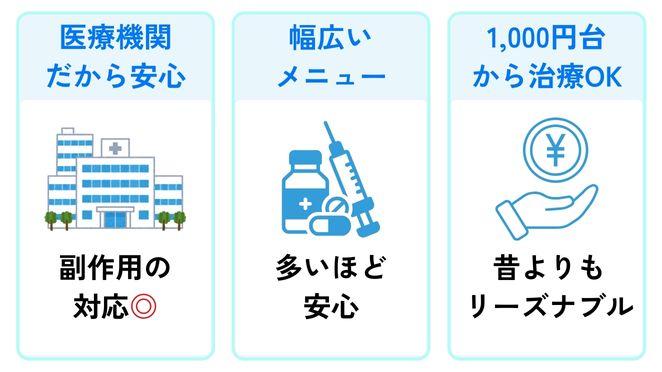 AGAクリニックで治療を受けるメリット