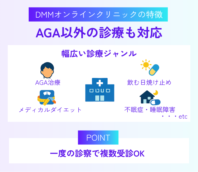 4.AGA治療以外にも幅広い診療に対応