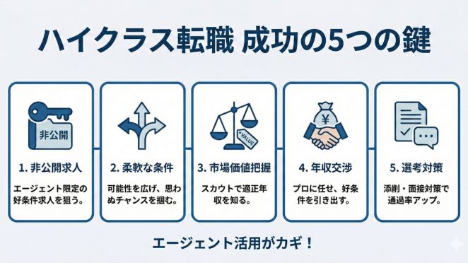 ハイクラス転職成功のポイント
