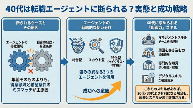 40代は転職エージェントに断られる？