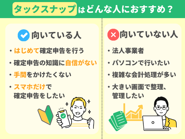 タックスナップが向いている人・向かない人
