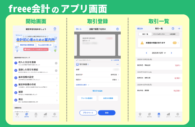 freee会計／初心者向きだが若干の知識は必要