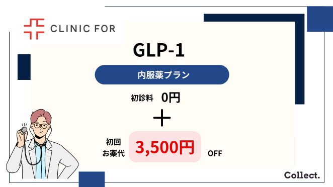 クリニックフォアのGLP-1のクーポンコード・キャンペーン